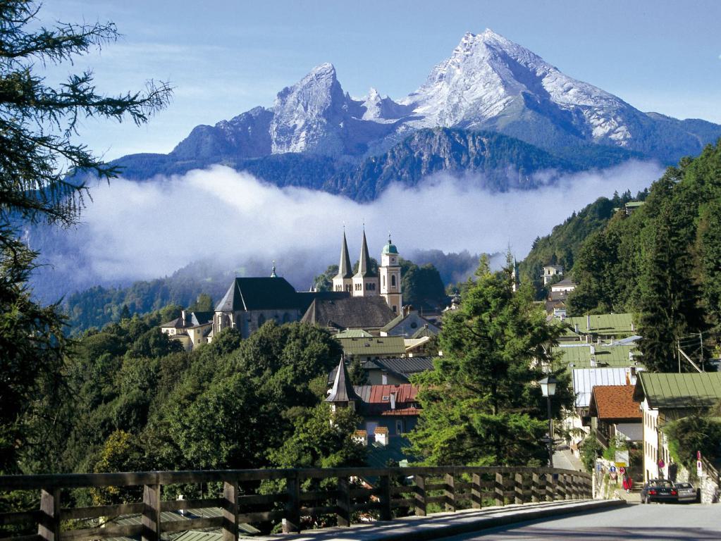 Berchtesgaden mit Blick auf den Watzmann